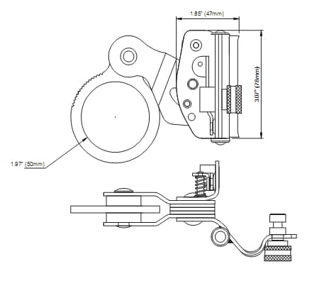 KStrong Steel Rope Grab